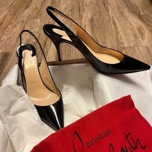 💯 % authentic Louboutin slingbacks heels pumps